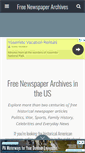 Mobile Screenshot of freenewspaperarchives.us