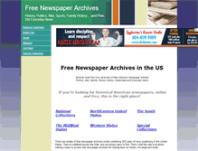 Tablet Screenshot of freenewspaperarchives.us